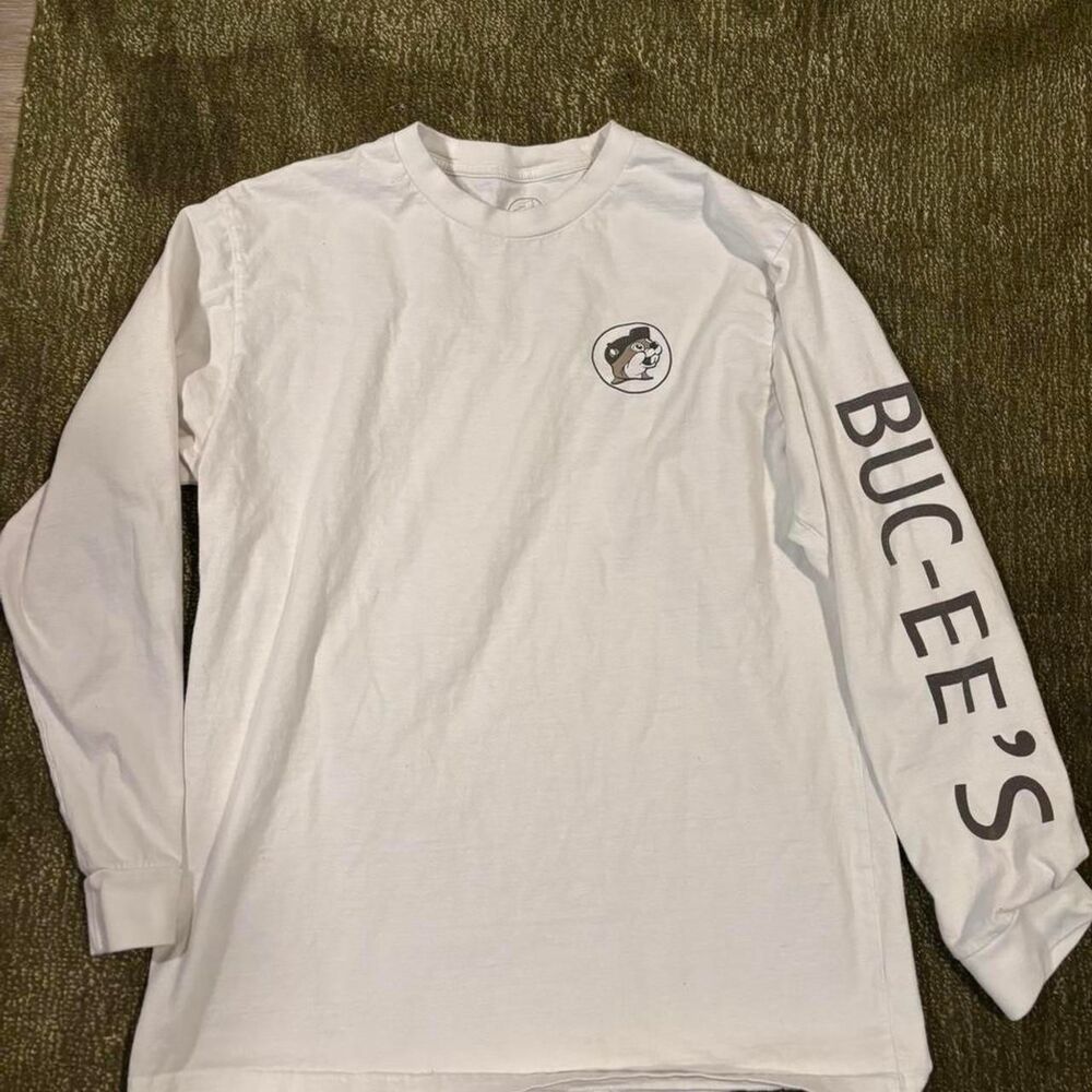 Buc-ee’s White Long Sleeve T-Shirt Men’s Large